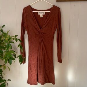 Aventura Rust Long Sleeve Dress